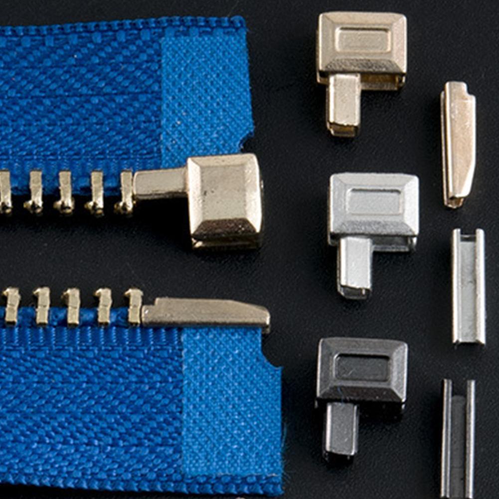 10pcs Metal Zipper Stoppers DIY Repair Open End Zipper Clothe DIY Hot L9P3  